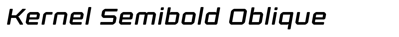Kernel Semibold Oblique